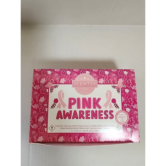 Scentsy Pink Awareness Wax Bars-4 Bar Set - Picture 1 of 3